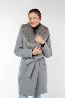 02-2959 Пальто женское утепленное (пояс) - El podio фото 12