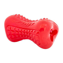 ВВА Кость из резины с массажными насечкми YUMZ, большая, красный (YUMZ TREAT TOY LARGE) YU05C YU05C YU05C YU05C