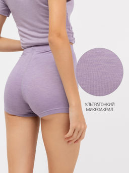 Цветные короткие шорты термо в оттенке лаванда лаванда 632304 - Mark formelle фото 3