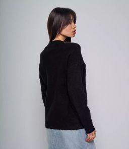 Свитер #КТ773, чёрный
