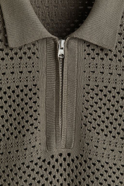 Polo en punto calado Relaxed Fit - H&m фото 8