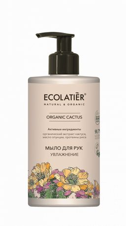 Ecolatier Organic Farm GREEN "CACTUS Flower" Мыло д/РУК жидкое Увлажняющее 460мл