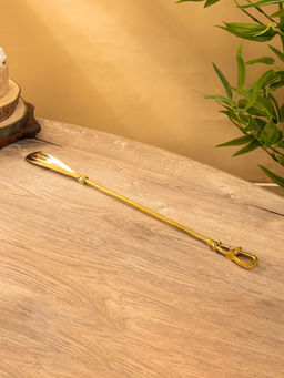 Ложка для обуви «Морская», 51 см, латунь