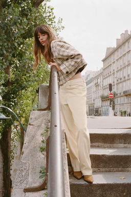 TROUSERS WITH FRONT STITCH DETAIL - Zara фото 8