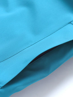 Парка зимняя подростковая для мальчика с капюшоном и мехом голубого цвета 9537Gl - Valianly фото 15