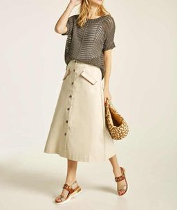 Юбка, бежевая