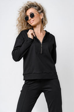 Костюм спортивный без начеса на молнии 43065