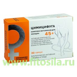 Цимицифуга с комплексом витаминов для женщин 45+", капс 450 мг, №30