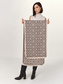 в составе ШЕРСТЬ  и КАШЕМИР Большой, мягкий, теплый  двусторонний палантин - Tantino фото 13