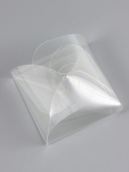 Цена за 5 шт. Складная прозрачная коробка из PVC, для упаковки подарков, 6.3?6.3?4 см - UPAK LAND фото 2
