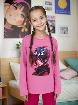 Пижама детская розоваяаниме