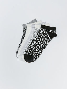 Desenli Kad?n Patik ?orap 5li