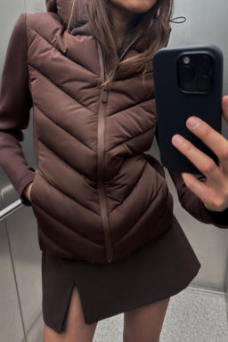 CONTRAST PUFFER JACKET