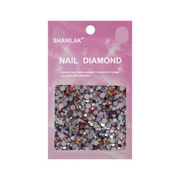 Nail Art Стразы для ногтей микс цветов и размеров, мульти  фото 2