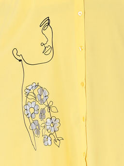 Платье-рубашка горчичного цвета летнее повседневное - Almond фото 3