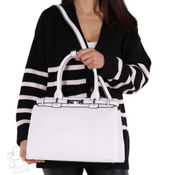 Сумка женская кожаная 98068 white Velina Fabbaino-Safenta/30 в Новосибирске