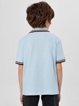 Поло для мальчиков голубое - Mark formelle фото 2