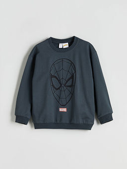 Spider-Man Bask?l? Erkek ?ocuk Sweatshirt