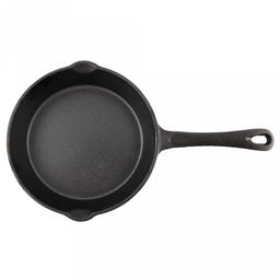 Сковорода чугунная д20см, h4,5см, длина 35,5см, литая ручка, "My Real Iron Cook" (Китай)