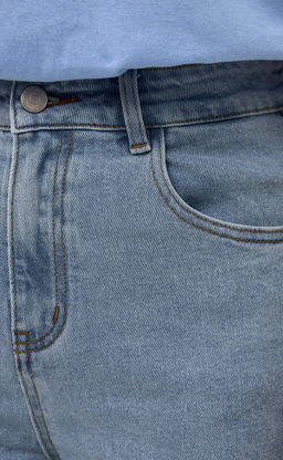 Шорты джинс F512-0908 l.blue