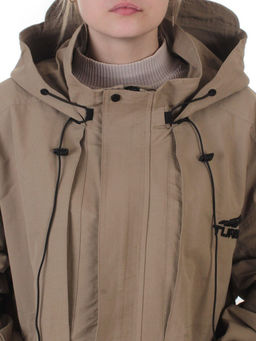 3096 DK. BEIGE Куртка демисезонная женская (100% гр. холлофайбер) - Фабричный китай фото 4