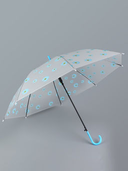 Зонт - трость детский «Цветы», полуавтоматический, 8 спиц, R=45/55 см, D=90 см, МИКС