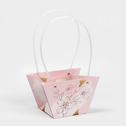 Пакет влагостойкий для цветов Нежность, 20?12?12 см