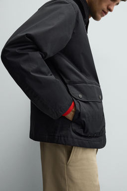 CONTRAST COLLAR PARKA - Zara фото 6