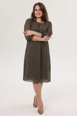 Платье женское 2122/86/Зеленый, белый