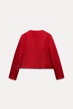 TEXTURED BLAZER WITH GOLDEN BUTTON DETAIL - Zara фото 5