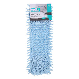 Насадка для швабры, основа полиэстер, букли микрофибра, эконом, 40x10см, NP-1911, 444-272