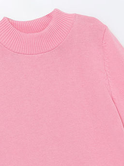 Dik Yaka Basic Uzun Kollu K?z ?ocuk Triko Kazak - Waikiki фото 2