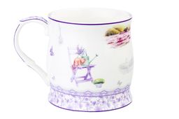 Кружка 350 мл 11,5*8,5*8,5 см Лаванда NEW BONE CHINA - Elan gallery фото 3