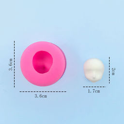 Цена за 2 шт. Молд силиконовый  «Лицо»