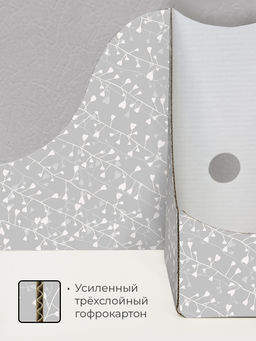 VAL BT-G-3VP-90 Лотки для бумаг верт., тетрадные, 19.5*18*9 см, набор 6 шт., BOTANIC GREY, шт - Valiant фото 7