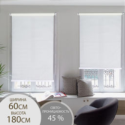 Штора рулонная Механика, 60180 см, цвет молочный