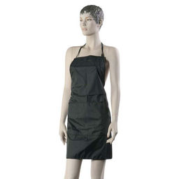 Dewal Фартук мастера для окрашивания с боковыми затяжками BB04B, 76 x 65 см, черный  фото 2