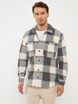 Rahat Kal?p Uzun Kollu Ekose Erkek G?mlek Ceket