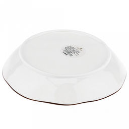 Аквилегия Тарелка глубокая фарфоровая д175мм h35мм, 420мл, с деколью, волнистый край, отводка (Китай) - Домашняя мода фото 4