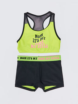 Bask?l? K?z ?ocuk Bikini
