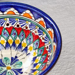 Бульонница узбекская Риштанская Керамика «Узоры», 600 мл, d=15.5 см, МИКС