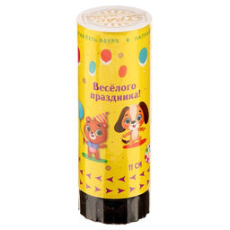Цена за 24 шт. Хлопушка пружинная поворотная Весёлого праздника, 11см