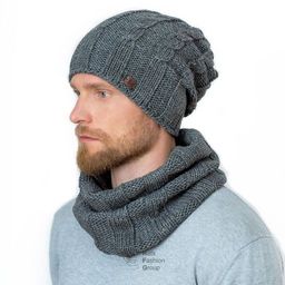 ГУСТАВО к-т шапка, снуд мужские - Landre фото 3