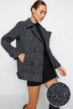 Trendyolmilla Kahverengi Oversize Genis Kesim K?rc?ll? Kase Kaban TWOAW24KB00176  фото 13