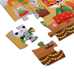 Пазл с окошками «Мастерская Дедушки Мороза», 6 окошек, 30 деталей