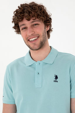 Erkek Slim Fit Polo Yaka A__k Mavi Basic Ti__rt Sepette S_rpriz _ndirim - U.s. polo assn фото 2