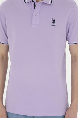 Футболка мужская U.S. Polo Assn сиреневая фото 6