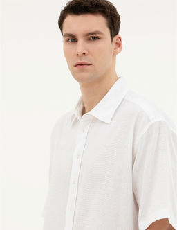 Beyaz Oversize K_sa Kollu G_mlek - Pierre cardin фото 2