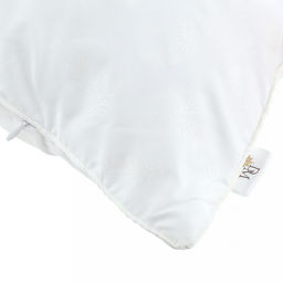 Подушка для сна 70х70см Перышко 2-х камерная, наполнитель исскуственный лебяжий пух высшего сорта, чехол съемный, на молнии (тик смесовый, состав 30% хлопок/70% п/э), внутренний чехол нетканное полотно (п/э100%), вес 1100гр, упаковка п/э пресс, До - Домашняя мода фото 4