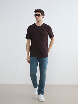 Bisiklet Yaka Penye Erkek Ti??rt